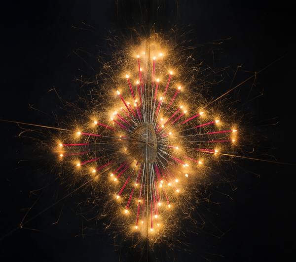 Photograph Jonathan Knowles Celebrations Sparklers on One Eyeland